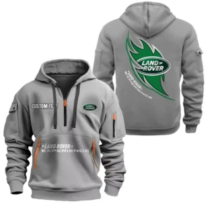 Hoodie Half Zipper Exclusive Logo Gift For Off-Road Auto Enthusiasts CAR170 - Gray