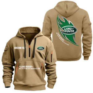 Rugged Terrain Auto Hoodie Half Zipper, All Over Print Hoodie Gift For Rugged Terrain Auto Enthusiasts CAR170 - Khaki