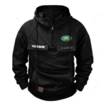 All-Terrain SUV Manufacturer Tactical Quarter Zip Hoodie, Exclusive Logo Hoodie For Car Enthusiasts CAR109 - Black
