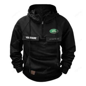 All-Terrain SUV Manufacturer Tactical Quarter Zip Hoodie, Exclusive Logo Hoodie For Car Enthusiasts CAR109 - Black