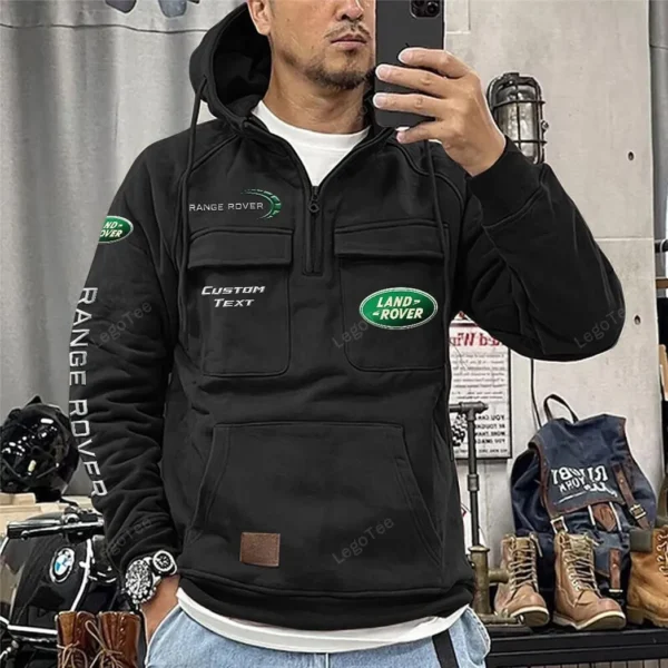 Adventure SUV Company Tactical Quarter Zip Hoodie, Exclusive Logo Hoodie For Car Enthusiasts CAR960 - Black - Image 2