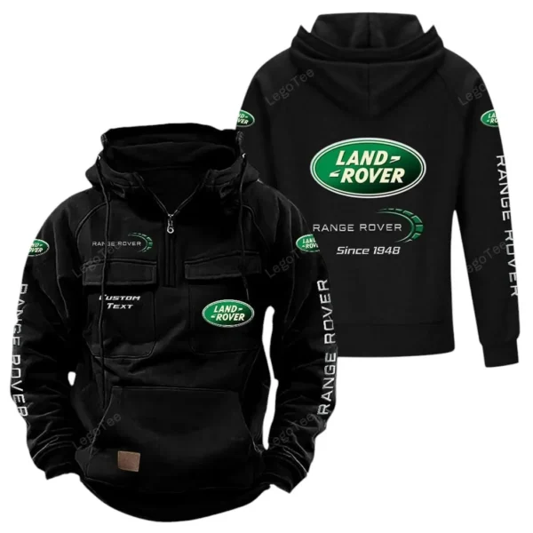 Adventure SUV Company Tactical Quarter Zip Hoodie, Exclusive Logo Hoodie For Car Enthusiasts CAR960 - Black