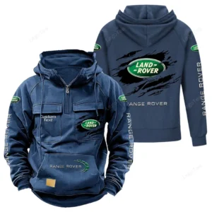 4x4 SUV Maker Tactical Quarter Zip Hoodie, Exclusive Logo Hoodie For Car Enthusiasts CAR122 - Dark Blue