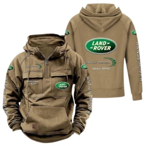 4x4 SUV Maker Tactical Quarter Zip Hoodie, Exclusive Logo Hoodie For Car Enthusiasts CAR960 - Khaki