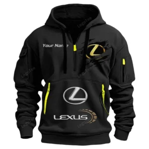 Hoodie Half Zipper Exclusive Logo Gift For Premium Crossover Enthusiasts CAR113 - Black