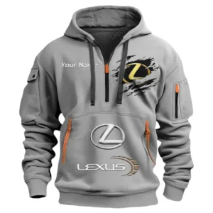 Hoodie Half Zipper Exclusive Logo Gift For Executive Vehicle Enthusiasts CAR113 - Gray