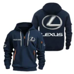 Exclusive Logo Hoodie Half Zipper For Luxury SUV Enthusiasts, Gift For Luxury SUV Fans CAR200 - Navy