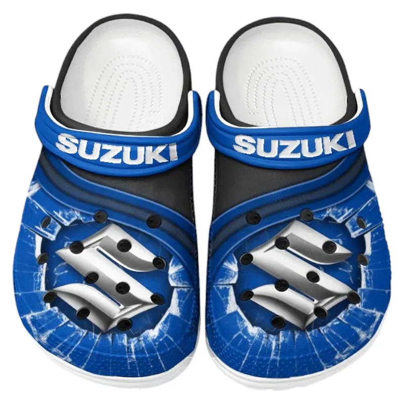 Lightweight Sedan Lover’s All Over Print Clog, Slip-On Shoes for Daily Comfort and Garage Style CAR188 - Blue