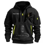 Hoodie Half Zipper Exclusive Logo Gift For Upscale Vehicle Enthusiasts CAR113 - Black