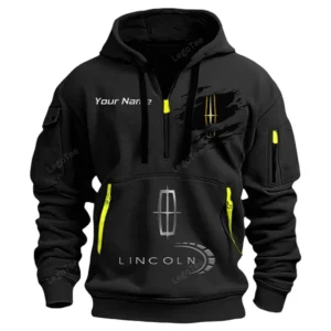 Hoodie Half Zipper Exclusive Logo Gift For Upscale Vehicle Enthusiasts CAR113 - Black