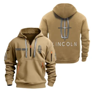 Premium SUV Hoodie Half Zipper, All Over Print Hoodie Gift For Premium SUV Enthusiasts CAR200 - Khaki