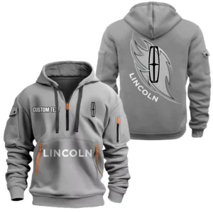 Executive Car Hoodie Half Zipper, All Over Print Hoodie Gift For Executive Car Enthusiasts CAR170 - Gray