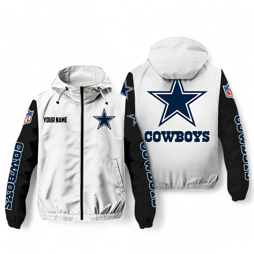 Lone Star Fans Windbreaker Jacket, Game Day Windbreaker Jacket NFL291 - White