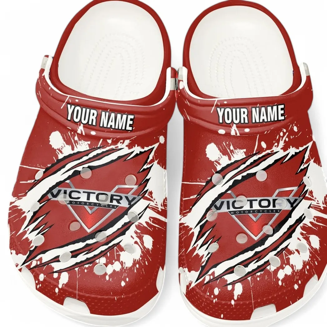 Long-Distance Bike Culture Clog, Stylish All Over Print Lightweight Shoes for Auto Fans and Streetwear Style CAR560 - White