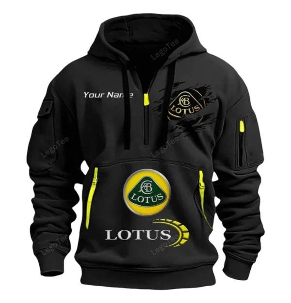 Hoodie Half Zipper Exclusive Logo Gift For Agile Roadster Enthusiasts CAR113 - Black