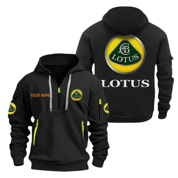 Racing-Inspired Car Hoodie Half Zipper, All Over Print Hoodie Gift For Racing-Inspired Car Enthusiasts CAR200 - Black