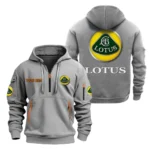 Track Day Vehicle Hoodie Half Zipper, All Over Print Hoodie Gift For Track Day Vehicle Enthusiasts CAR200 - Gray