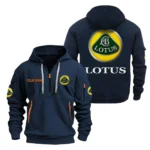 Exclusive Logo Hoodie Half Zipper For Exotic Sports Car Enthusiasts, Gift For Exotic Sports Car Fans CAR200 - Navy