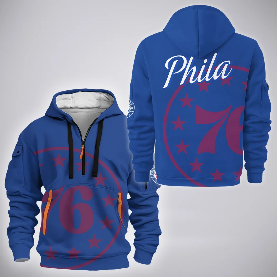 Loyal Court Fans Hoodie Half Zip 3D, Modern Sport Hoodie HVN1278