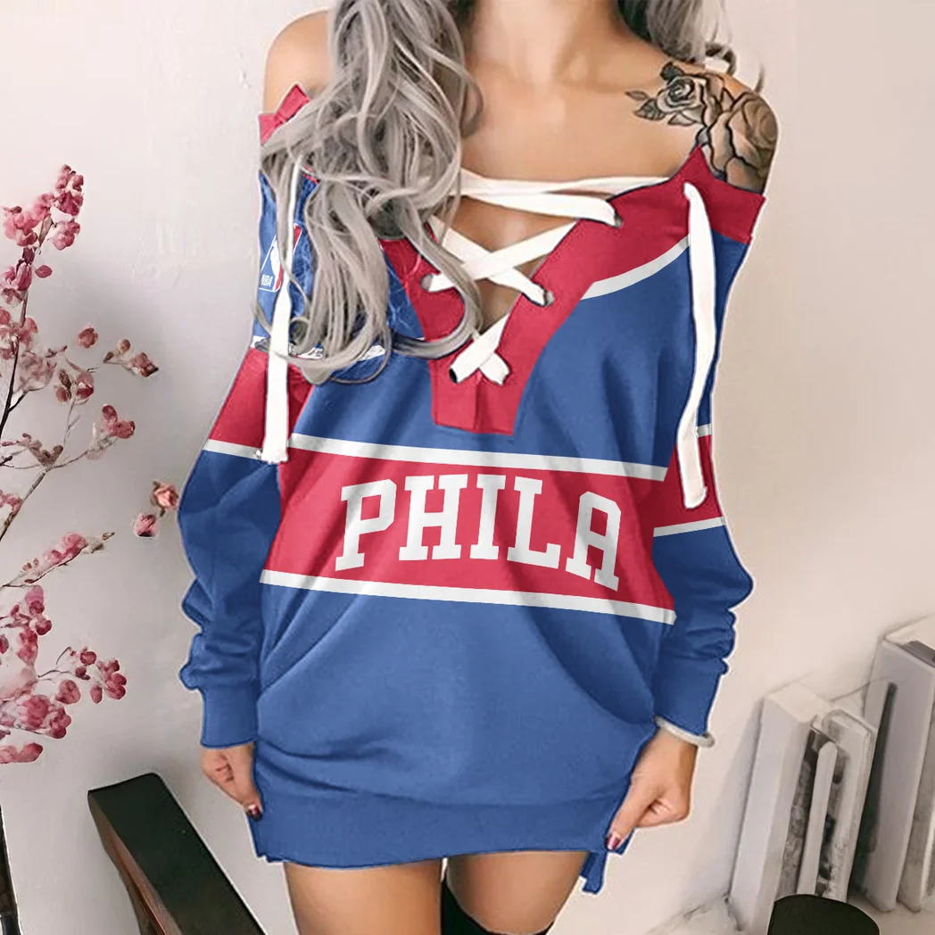 Loyal Court Fans Lace-Up Sweatshirt For Women, Active Lifestyle Lace-Up Pullover HVN1275