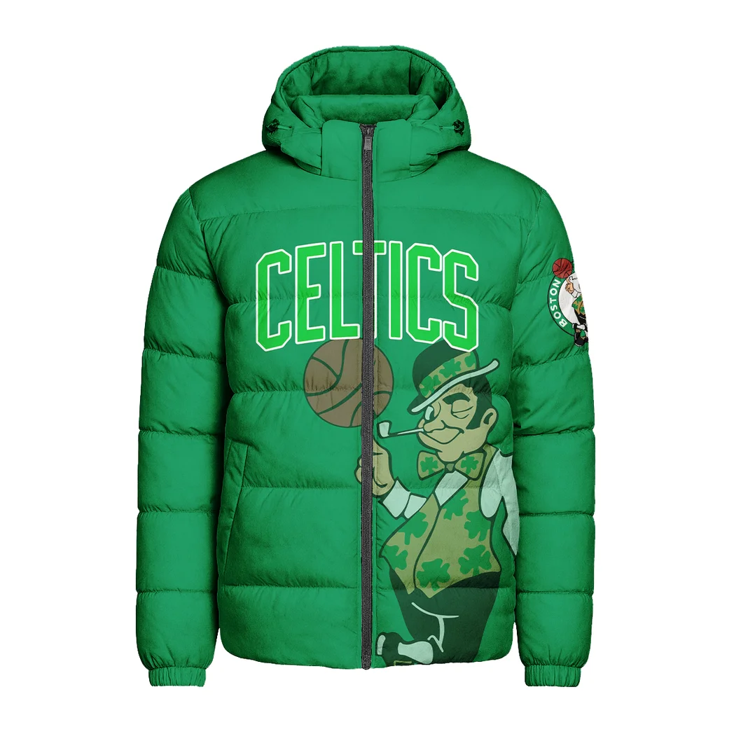 Loyal Hoop Culture Hooded Cotton Jacket, Everyday Comfort Sport Puffer HVN1278 - Image 2