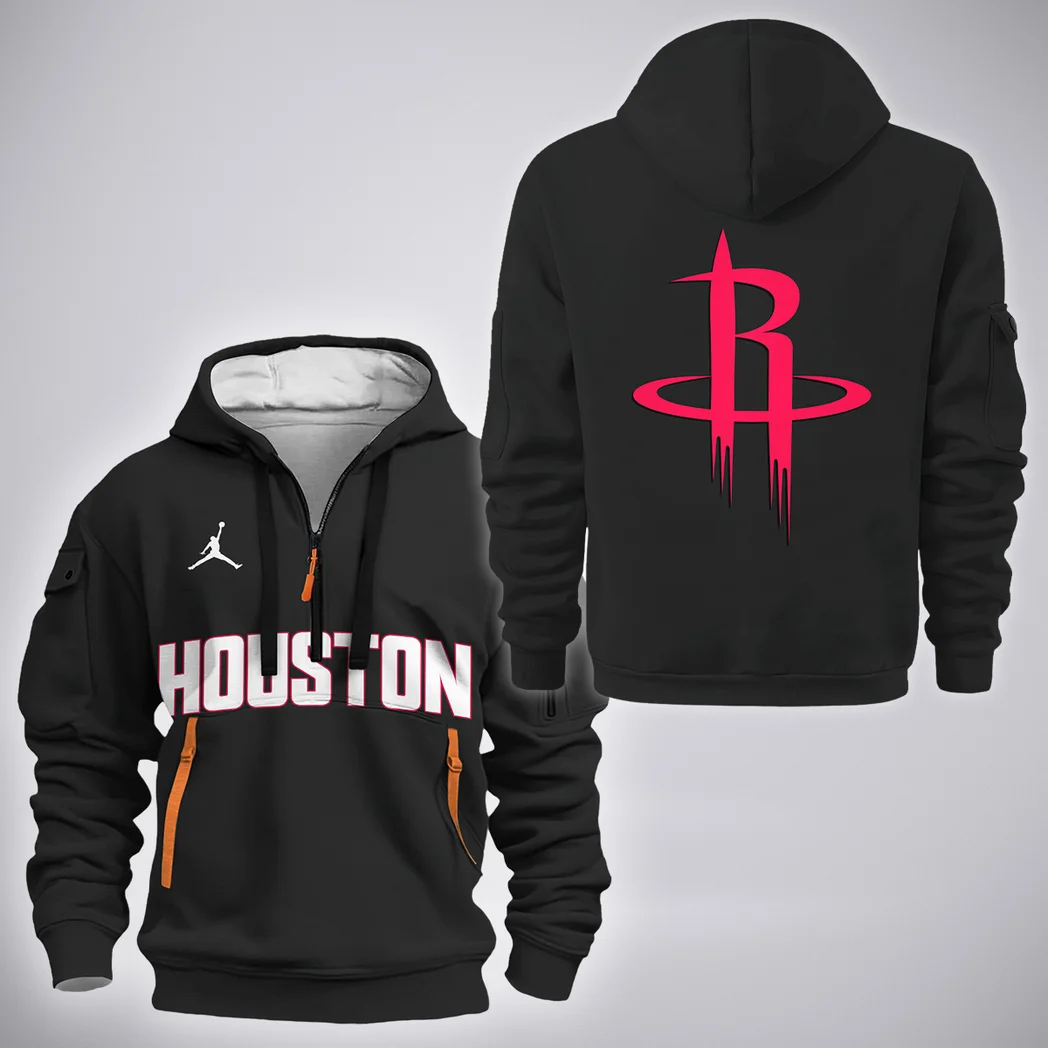 Loyal Hoop Lifestyle Hoodie Half Zip 3D, Active Spirit Hoodie HVN1277
