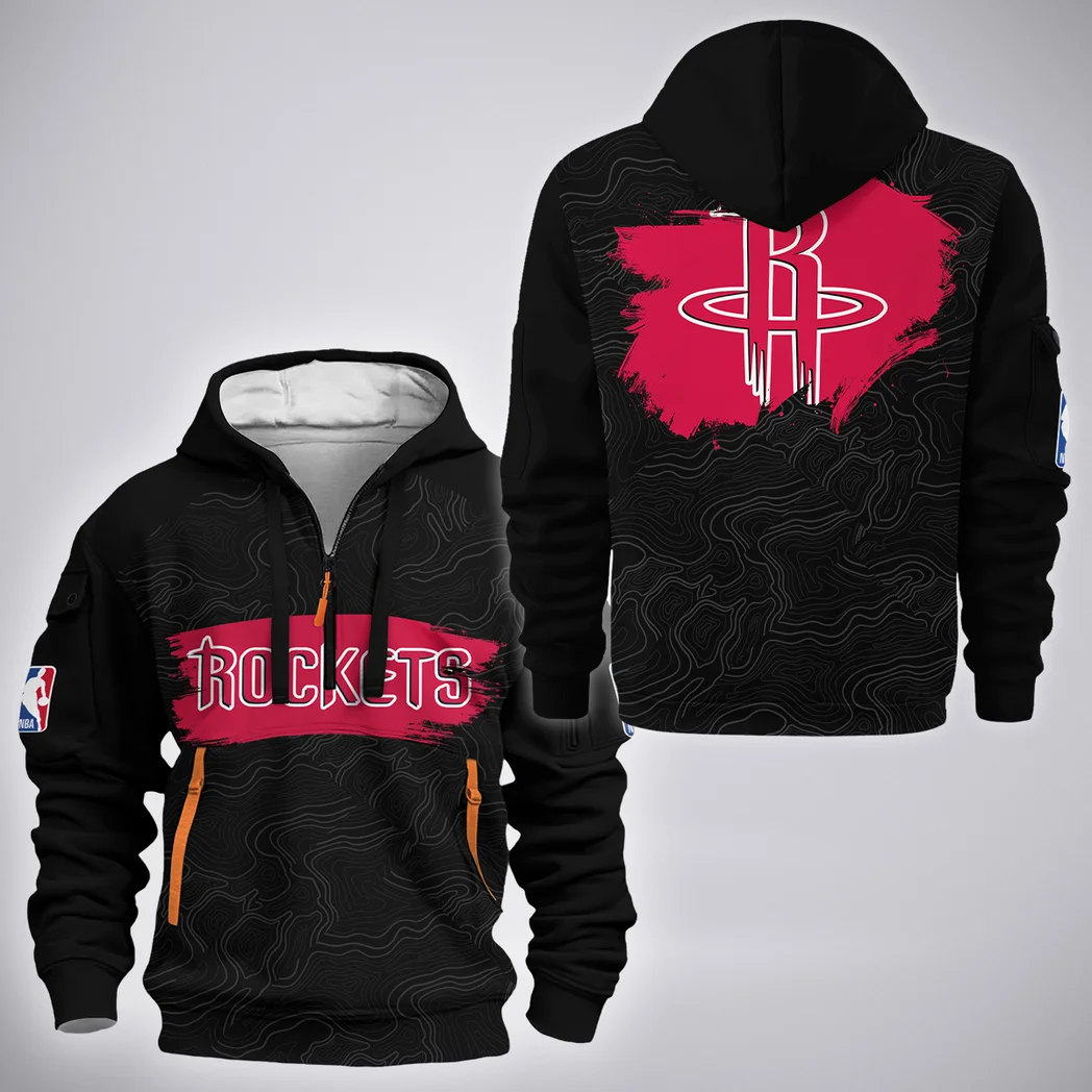 Loyal Hoop Lifestyle Hoodie Half Zip 3D, Everyday Comfort Half-Zip Hoodie HVN1276