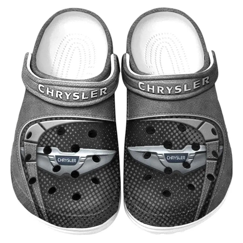 Luxury Sedan Lover’s All Over Print Clog, Slip-On Shoes for Daily Comfort and Garage Style CAR177 - Gray