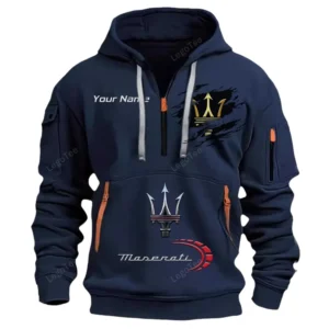 Hoodie Half Zipper Exclusive Logo Gift For Family Sport Utility Vehicle Enthusiasts CAR113 - Navy