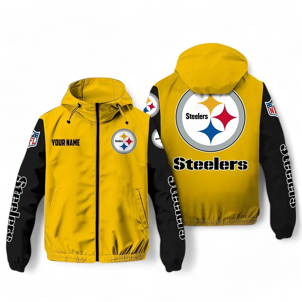 Match Day Squad Windbreaker Jacket, Classic Supporter Windbreaker NFL291 - Yellow
