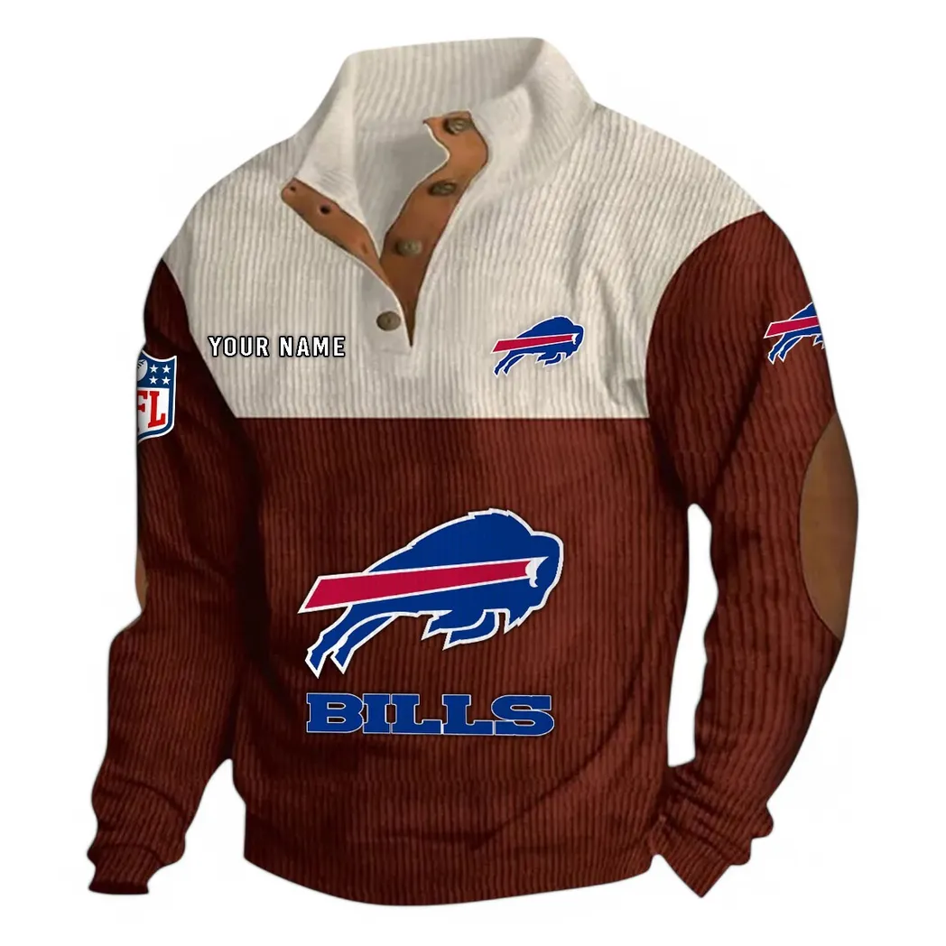 Match Day Stampede Men's Stand Up Collar Base Shirt, Team Pride Sweatshirt NFL850 - Dark Red