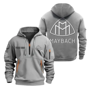 Executive Limousine Hoodie Half Zipper, All Over Print Hoodie Gift For Executive Limousine Enthusiasts CAR200 - Gray