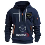 Hoodie Half Zipper Exclusive Logo Gift For Sport Coupe Enthusiasts CAR113 - Navy