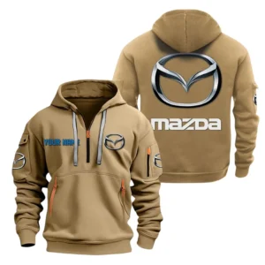 Sport Coupe Hoodie Half Zipper, All Over Print Hoodie Gift For Sport Coupe Enthusiasts CAR200 - Khaki