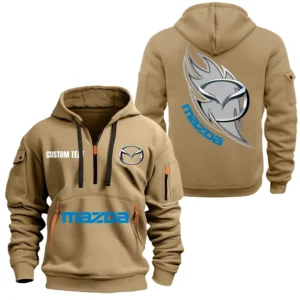 Sport Coupe Hoodie Half Zipper, All Over Print Hoodie Gift For Sport Coupe Enthusiasts CAR170 - Khaki