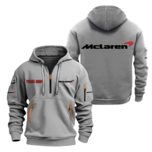Hoodie Half Zipper Exclusive Logo Gift For Speed Legend Car Enthusiasts CAR200 - Gray