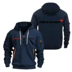 Supercar Hoodie Half Zipper, All Over Print Hoodie Gift For Supercar Enthusiasts CAR200 - Navy