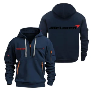 Supercar Hoodie Half Zipper, All Over Print Hoodie Gift For Supercar Enthusiasts CAR200 - Navy