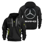 Performance Tuning Hoodie Half Zipper, Exclusive Logo Hoodie For Performance Tuning Enthusiasts CAR200 - Black