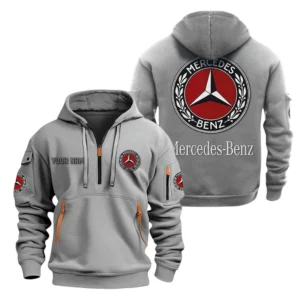 Hoodie Half Zipper Exclusive Logo Gift For Performance Legend Enthusiasts CAR200 - Gray
