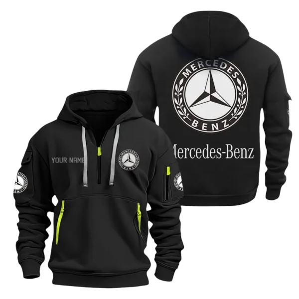 Premium SUV Hoodie Half Zipper, Exclusive Logo Hoodie For Premium SUV Enthusiasts CAR200 - Black