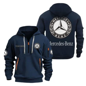 Hoodie Half Zipper Exclusive Logo Gift For Performance Legend Enthusiasts CAR200 - Navy