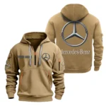 Premium Auto Hoodie Half Zipper, All Over Print Hoodie Gift For Premium Auto Enthusiasts CAR200 - Khaki