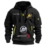 Hoodie Half Zipper Exclusive Logo Gift For Ocean Engine Enthusiasts CAR113 - Black