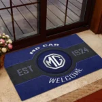 Collector’s Auto Doormat, All Over Print Doormat For Car Fans CAR169 - Blue