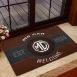 Classic British Car Doormat, All Over Print Doormat For Car Owners CAR169 - Brown