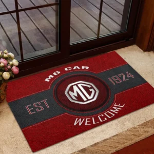 Collector’s Auto Doormat, Automotive Logo Style Floor Mat CAR169 - Red