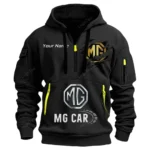 Hoodie Half Zipper Exclusive Logo Gift For Timeless Convertible Enthusiasts CAR113 - Black