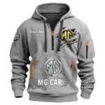 Hoodie Half Zipper Exclusive Logo Gift For Collector’s Auto Enthusiasts CAR113 - Gray