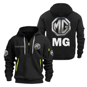 Retro Coupe Hoodie Half Zipper, Exclusive Logo Hoodie For Retro Coupe Enthusiasts CAR200 - Black
